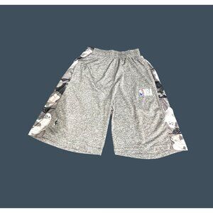NBA Camo Side Panel Athletic Shorts Men's Medium Made in Egypt​ Vintage Style